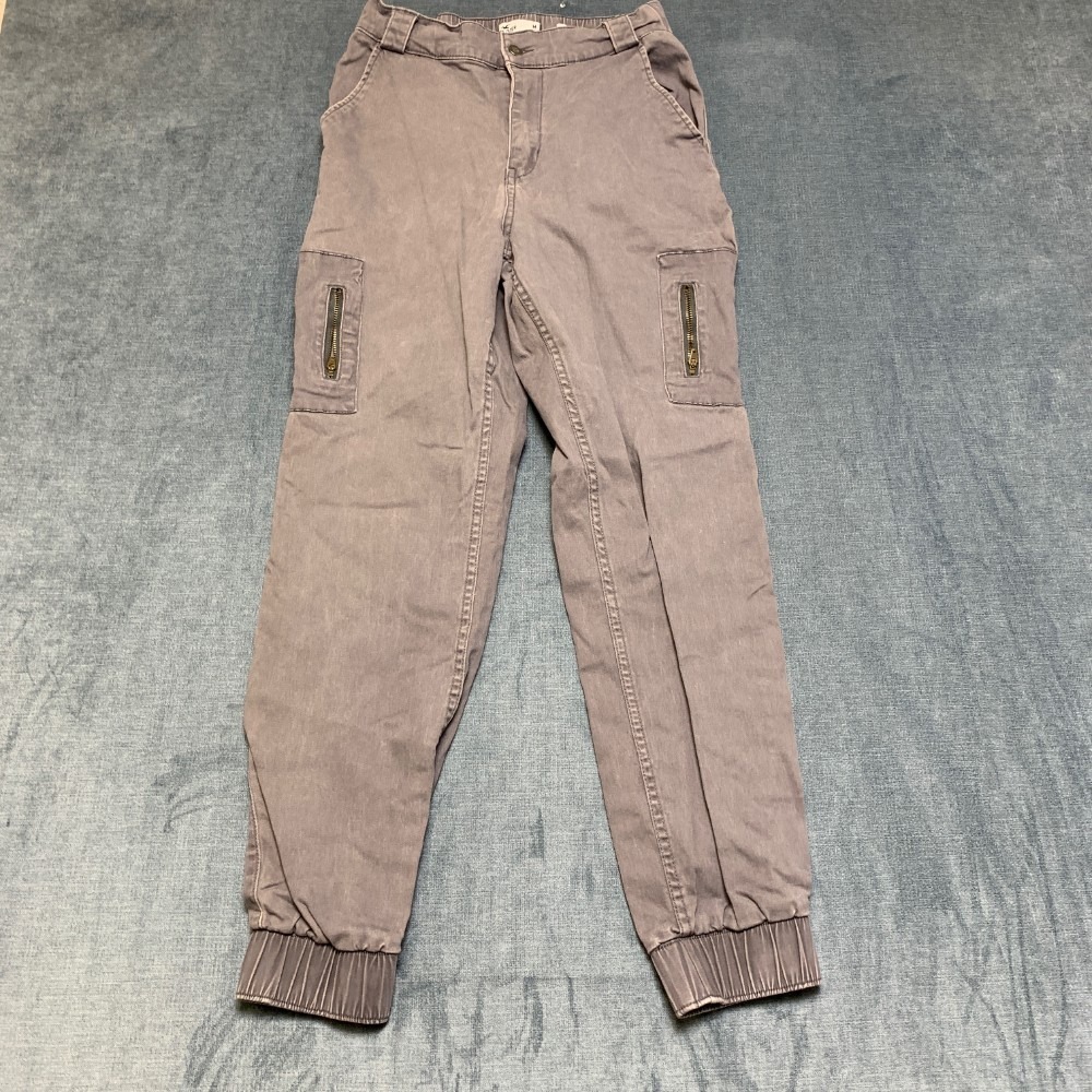 Hollister California Jogger Pants Women Medium 26x29 Gray Cotton Ultra High Rise